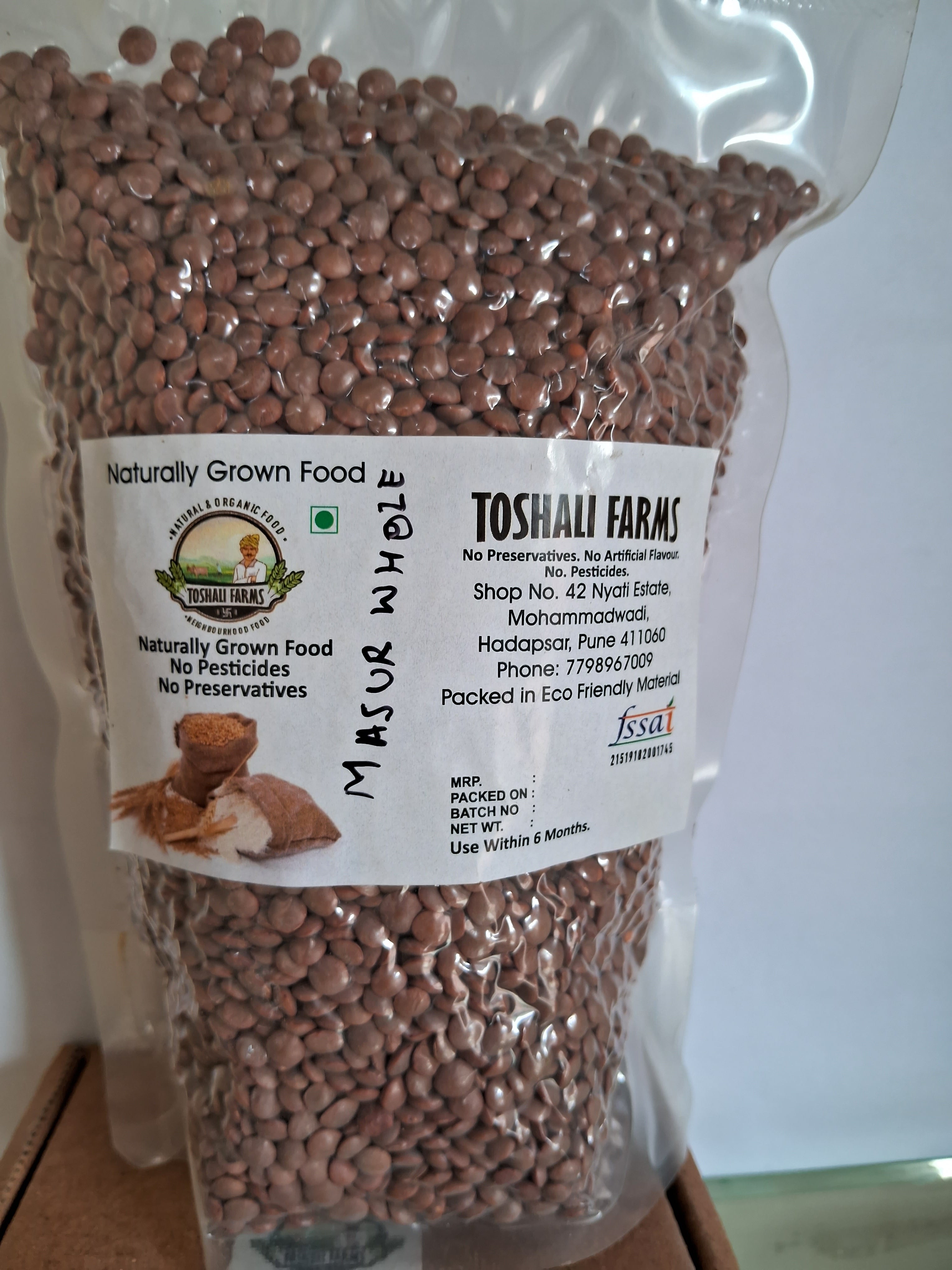 Masur dal (whole), 1 KG